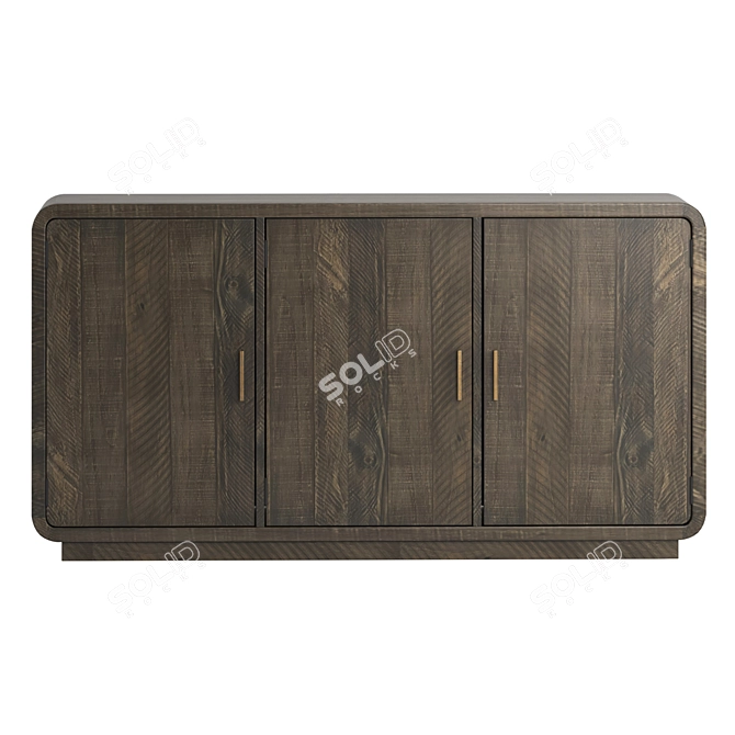 Elegant Monterey Sideboard: W1600 x D400 x H850 3D model image 2