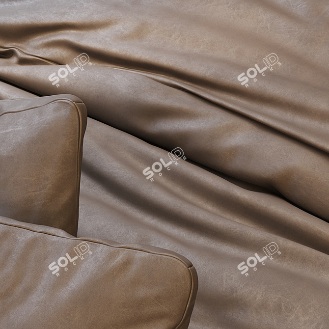 Premium Leather PBR Texture Set 3D model image 1