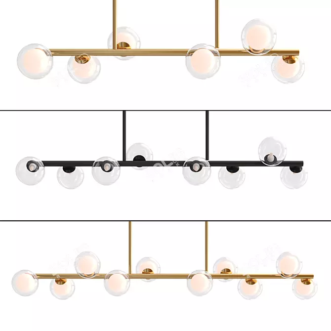 Linda Long Modern Design Lamps 3D model image 1