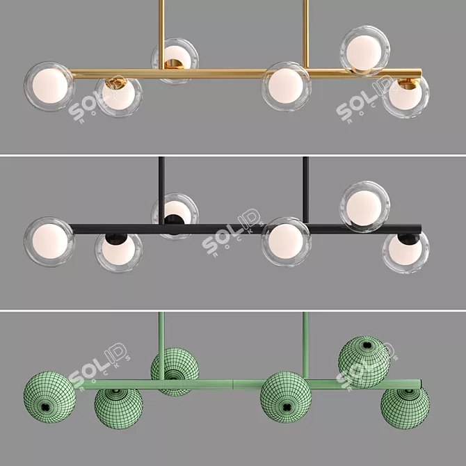 Linda Long Modern Design Lamps 3D model image 2