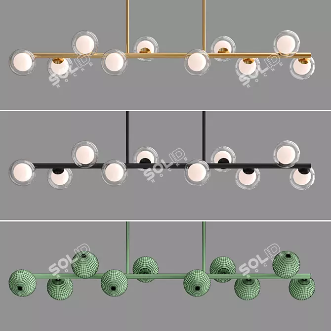 Linda Long Modern Design Lamps 3D model image 4