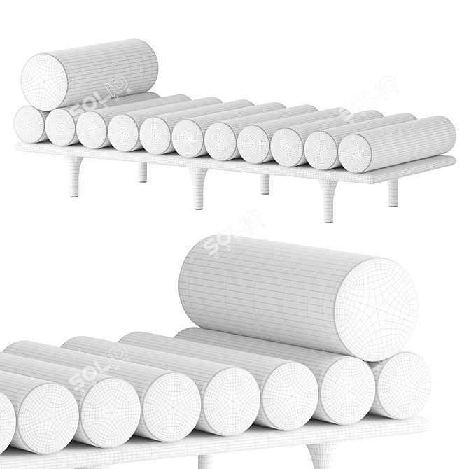 Studiopepe Five to Nine Daybed 3D model image 3