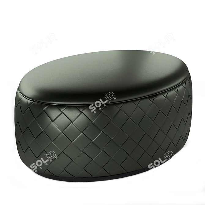 Luxury Grant Pouf by Poltrona Frau 3D model image 5