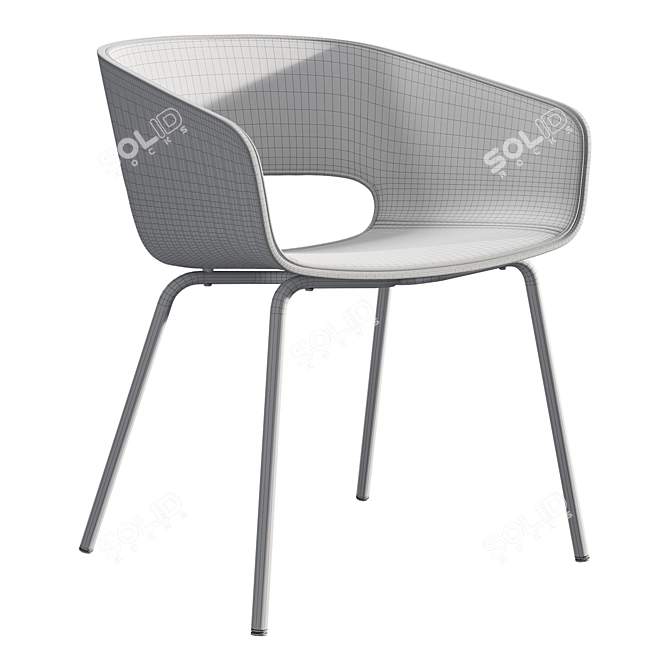 Modern Danish Maree 401 Chair 3D model image 3