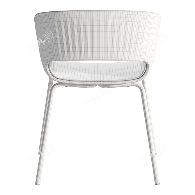 Modern Danish Maree 401 Chair 3D model image 5