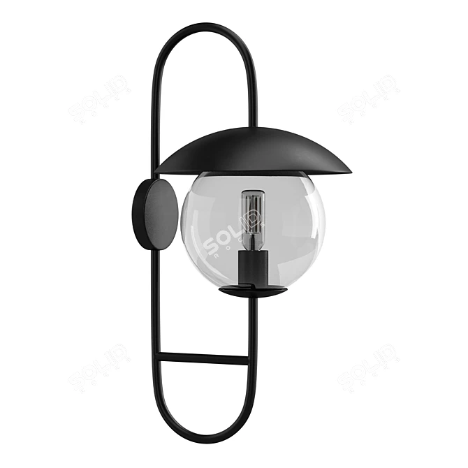 Versatile Outdoor Steel Sconce 3D model image 3