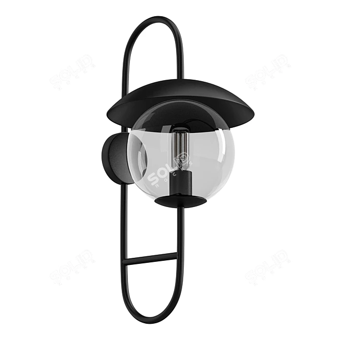 Versatile Outdoor Steel Sconce 3D model image 5