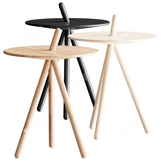 Trendy Steffen Juul Side Table 3D model image 1