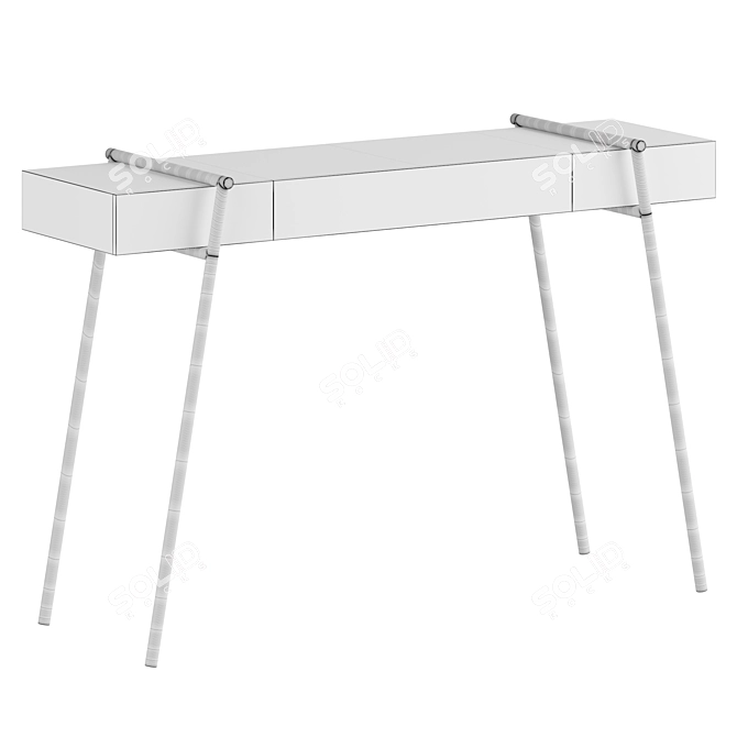 DUOO Console Table: Minimalist Chic 3D model image 3