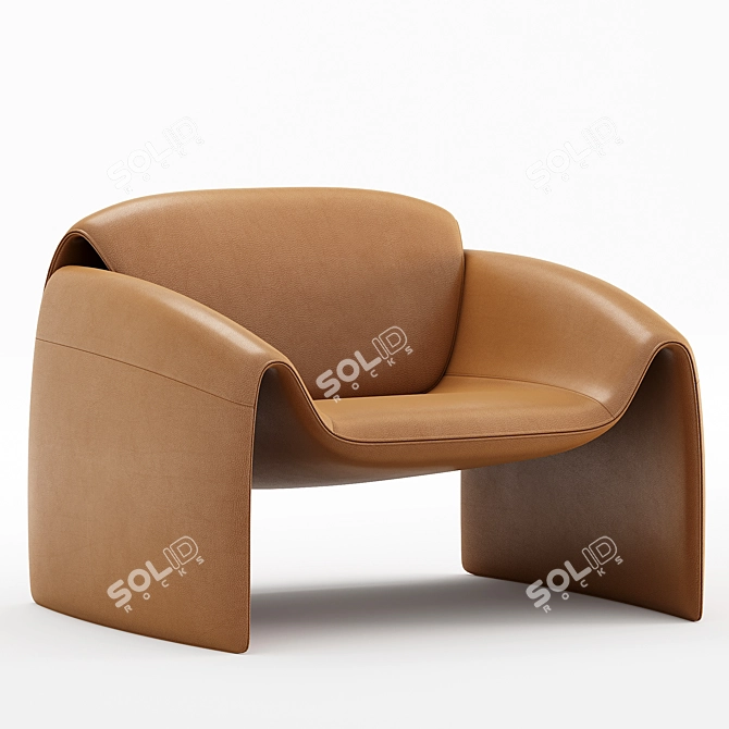 Luxury Modern Poliform Armchair 3D 3D model image 3