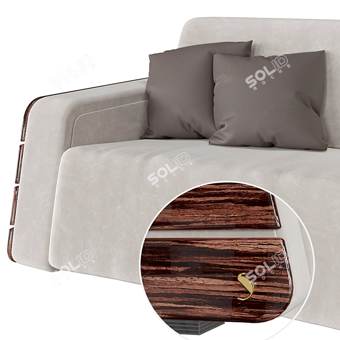 Iconic Odeon Sofa: Grandiose Design 3D model image 5