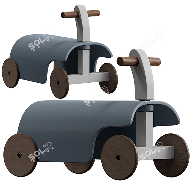 Nyles Ride On Toy - Wood 3D model image 7