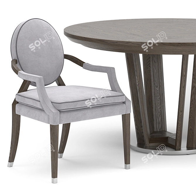 Tosconova Diamond Round Table & Brunelleschi Chair 3D model image 2