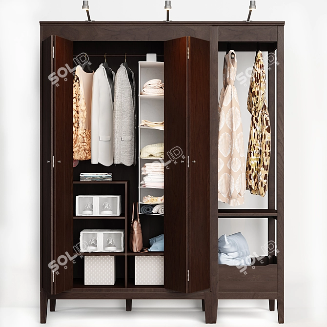 Idanas Wardrobe with TurboSmooth 3D model image 1