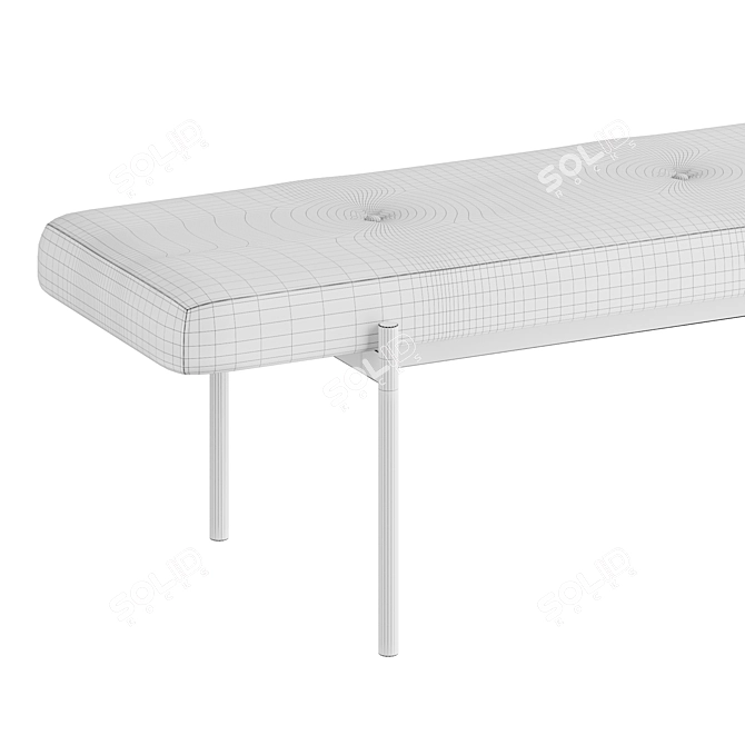 Modern Canelli Bench 3D model image 3