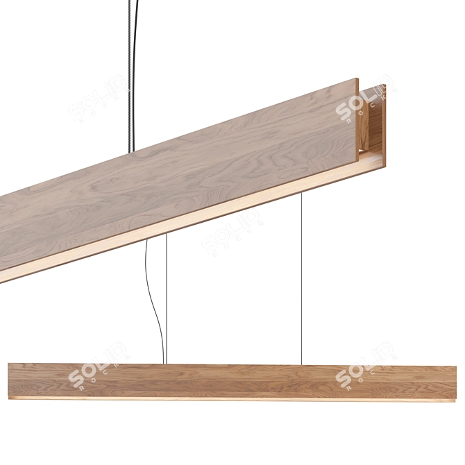 Modern Flight Pendant Light 3D model image 2