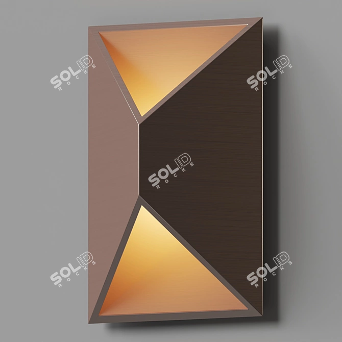 Prisma Geometric LED Sconce Light 3D model image 2