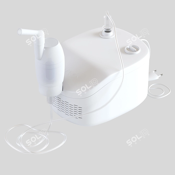 Omron NEC-101 Compressor Nebulizer 3D model image 3