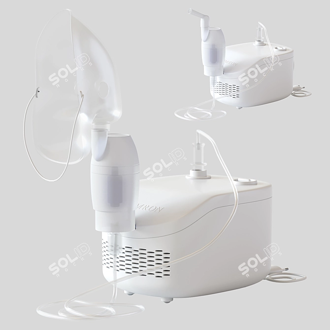 Omron NEC-101 Compressor Nebulizer 3D model image 4