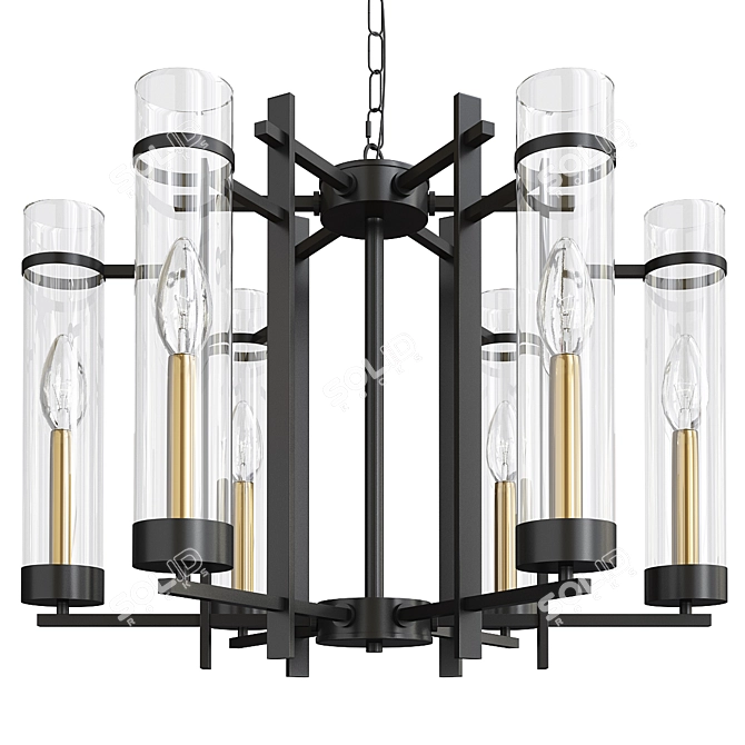 Modern Style Pendant Light Fixture 3D model image 1