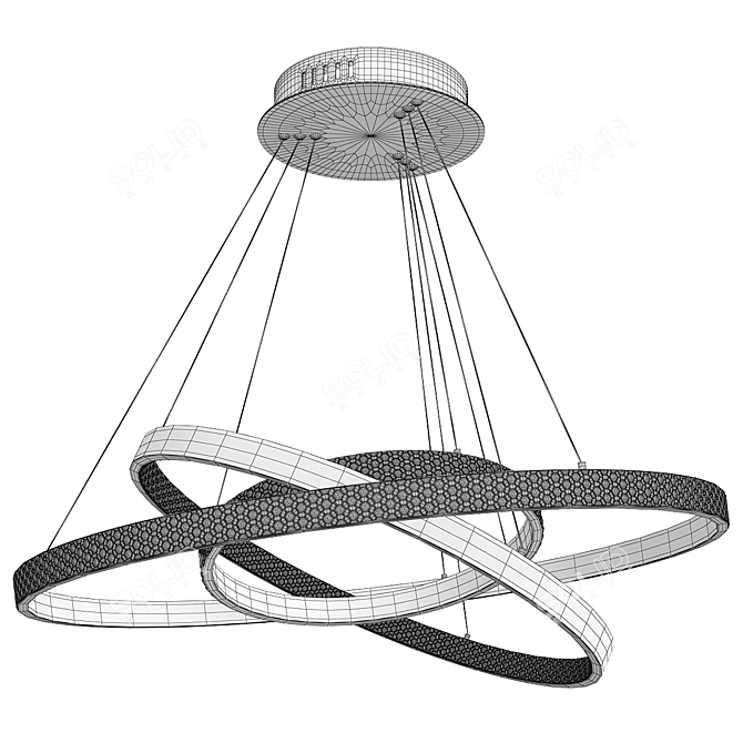 Modern Chandelier Arte Lamp Orione 3D model image 2