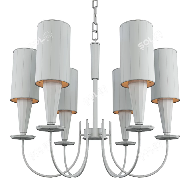 Metal Whirligig B Pendant Lamp 3D model image 2