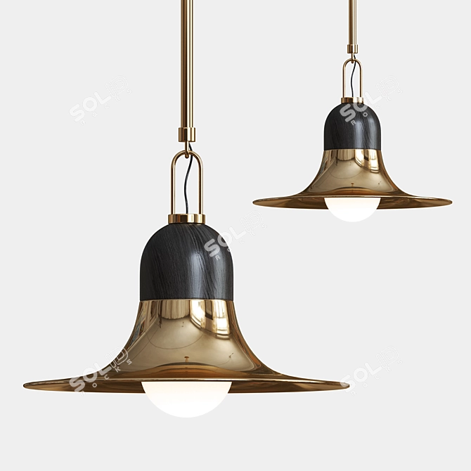 Modern Elegance Pendant Light 3D model image 1