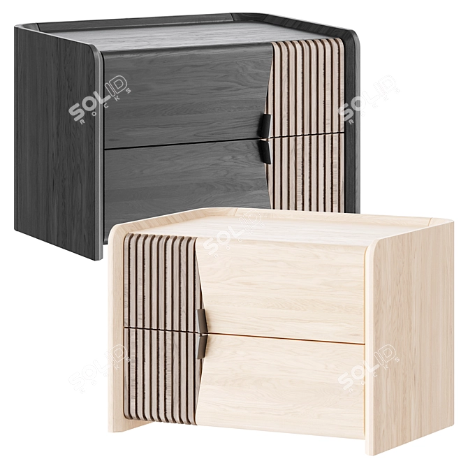 Avana Bedside Table 3D model image 1
