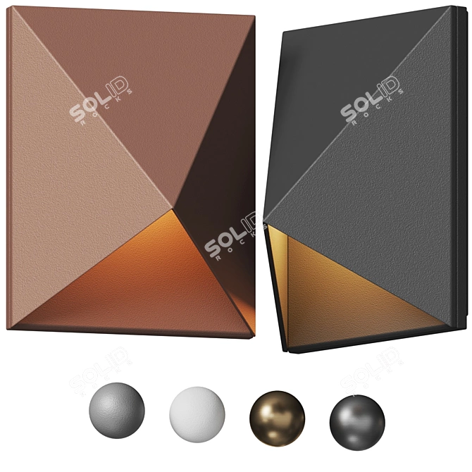 Triform Compact LED Wall Bra 3D model image 1