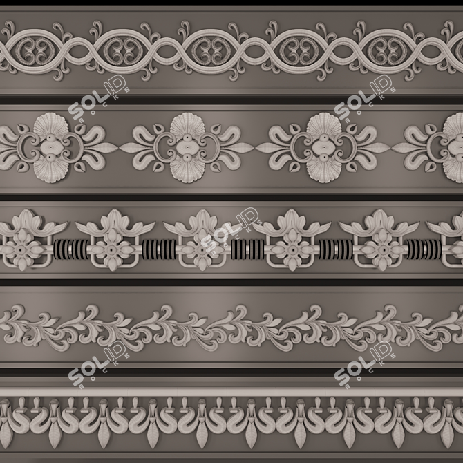 3D Software Ornament Collection 3D model image 1