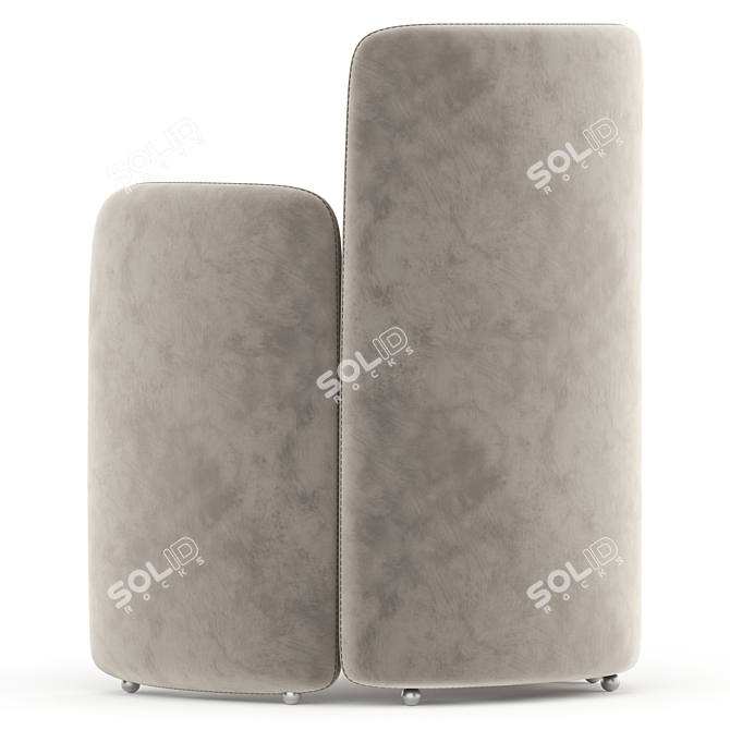 Contemporary Dining Chair Set 3D Model 3D model image 5