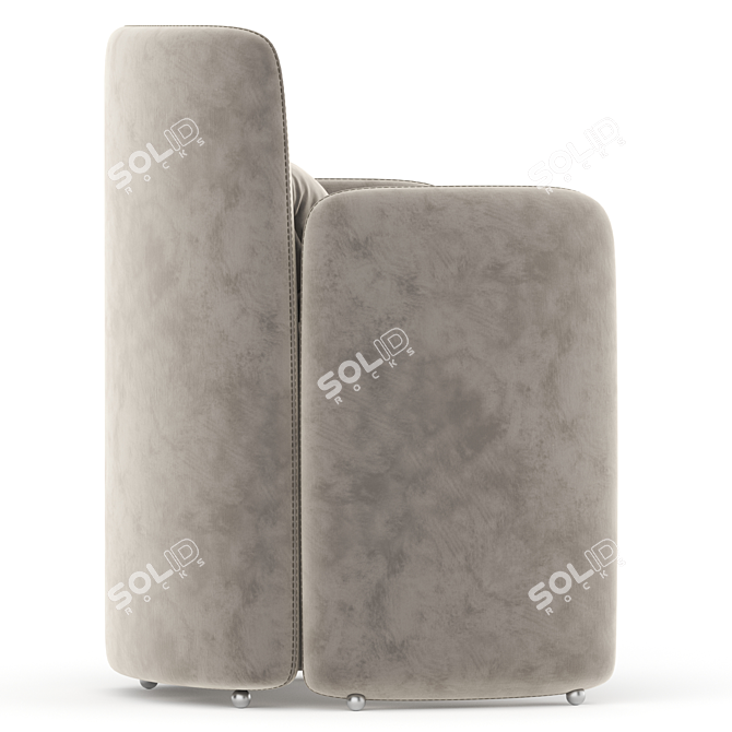 Contemporary Dining Chair Set 3D Model 3D model image 6