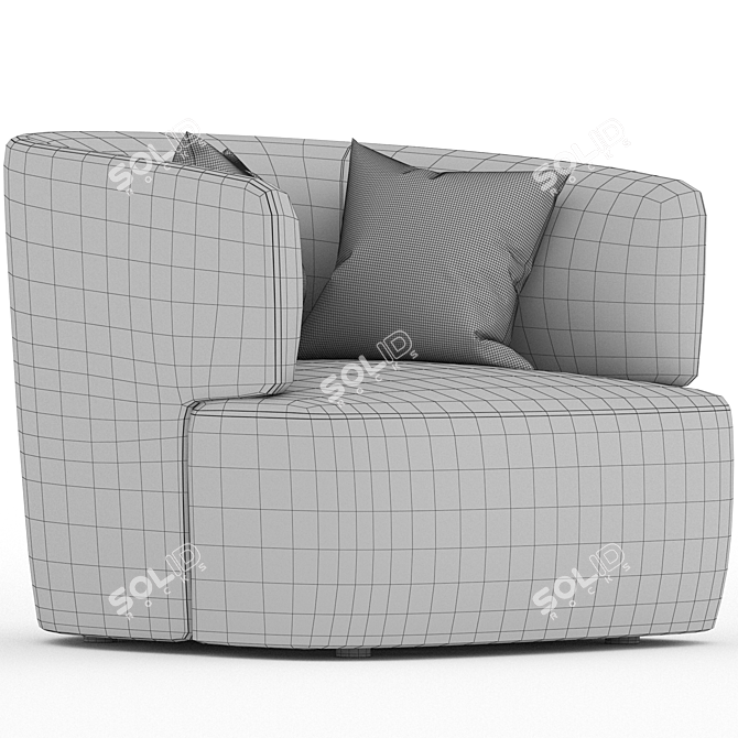  Elain Molteni Luxury Armchair 3D model image 6
