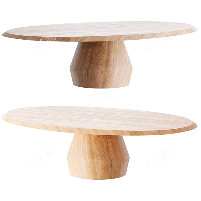 YAB Dining Table by Yabu 3D model image 1