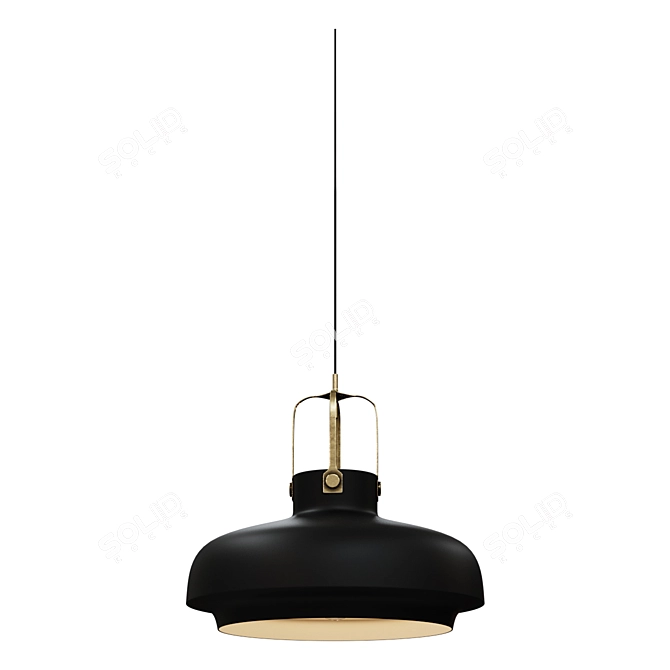 &TRADITION Copenhagen Hanglamp - Elegant Metal Chandelier 3D model image 1