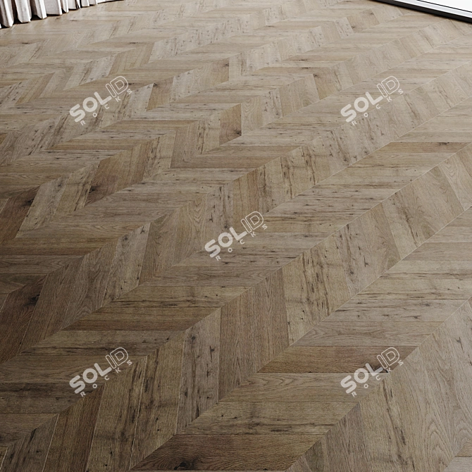 Coswick Grey Velvet Wood Flooring 3D model image 6