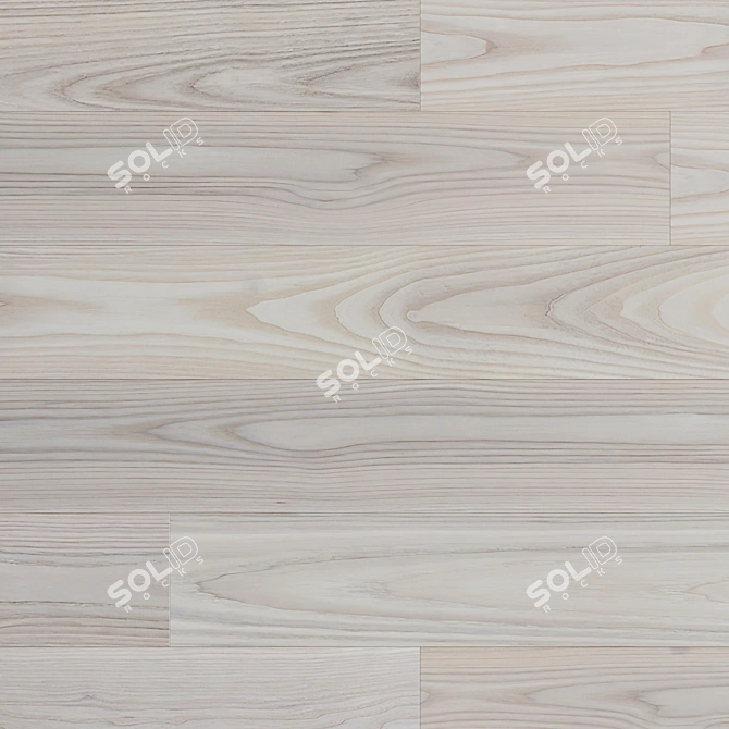 Lunar Glow Wood Floor Texture 3D model image 4