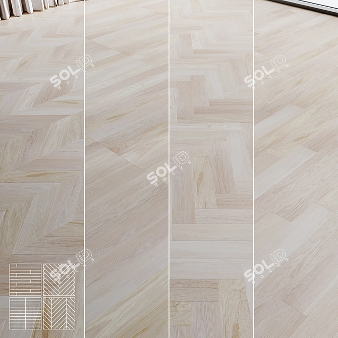 Premium Wood Flooring Textures Pack 3D model image 1