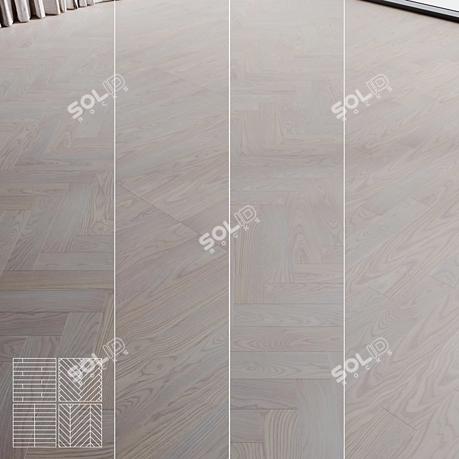  Coswick Lavender Parquet Set 3D model image 1