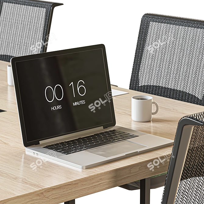 Modern Conference Table 3D Model 3D model image 3