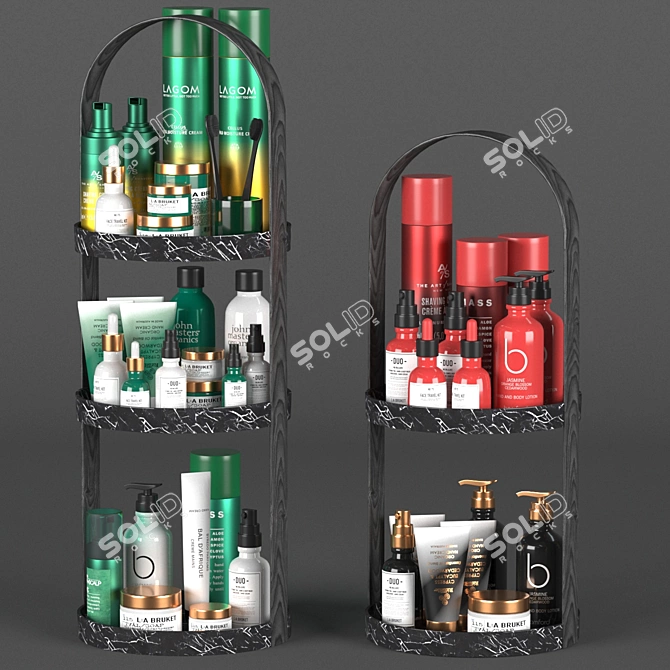 Modern Bathroom Accessory Set  3D model image 1