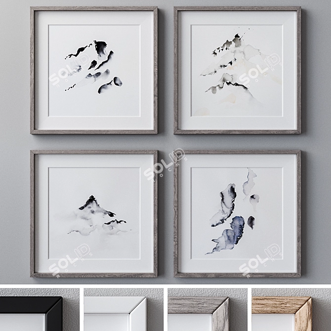 Large Wall Art Set Download 3D model image 1