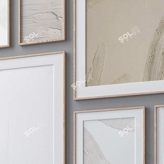 Multi-Frame Wall Art Set 3D model image 2