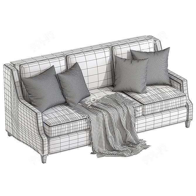 Modern Remix Sofa 3D Model 3D model image 4