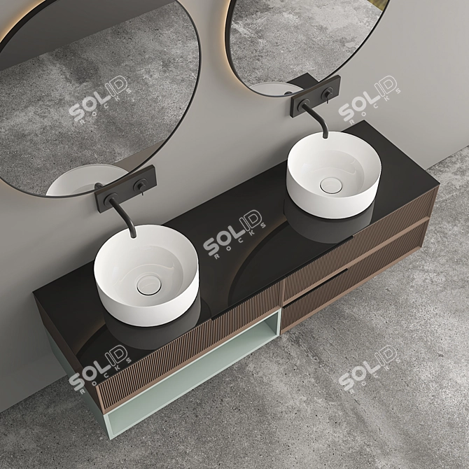 Stylish Modern Bathroom Cabinet | No. 139 3D model image 3