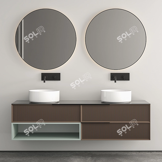 Stylish Modern Bathroom Cabinet | No. 139 3D model image 6