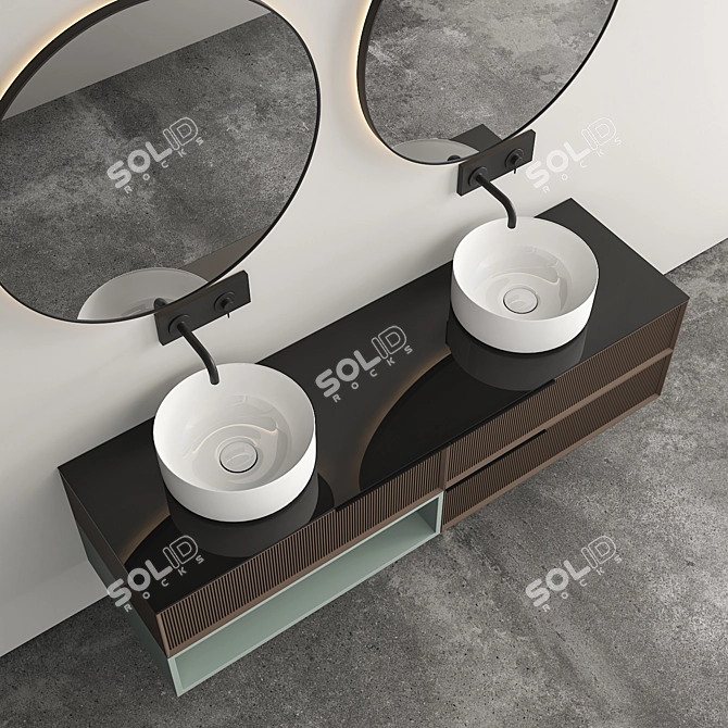 Stylish Modern Bathroom Cabinet | No. 139 3D model image 8