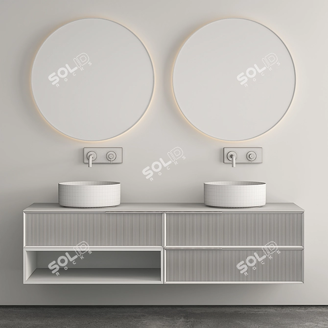 Stylish Modern Bathroom Cabinet | No. 139 3D model image 9