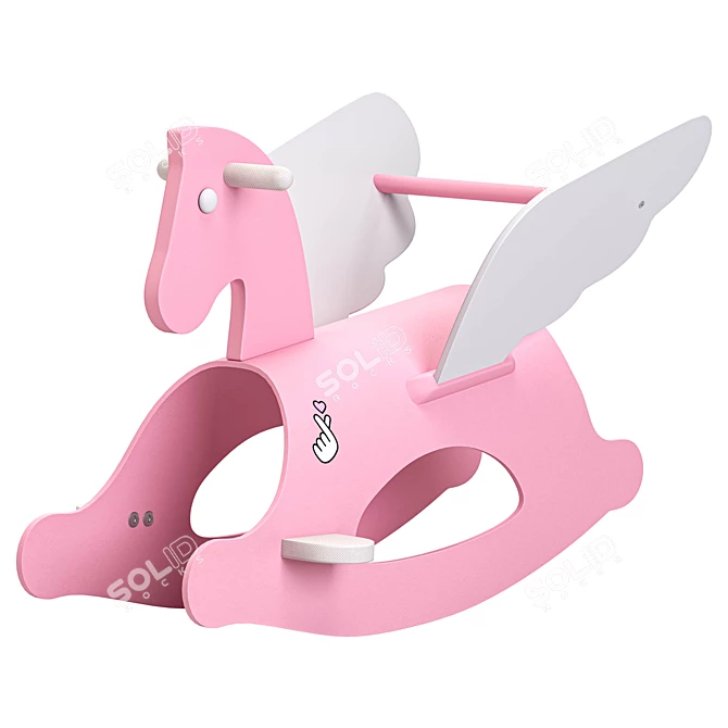 Contemporary Pegasus Rocking Chair 3D model image 3