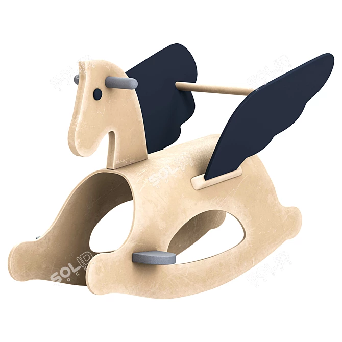 Contemporary Pegasus Rocking Chair 3D model image 4